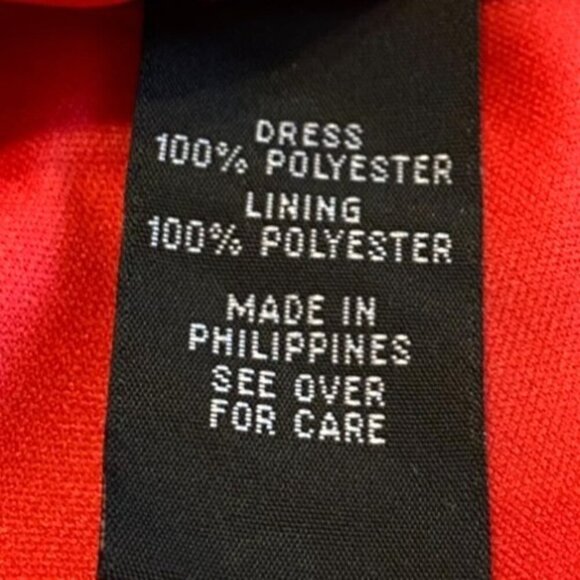 Sleeveless A-Line Shift Dress By A Byer With Scalloped Details Melon Size M - Picture 7 of 7